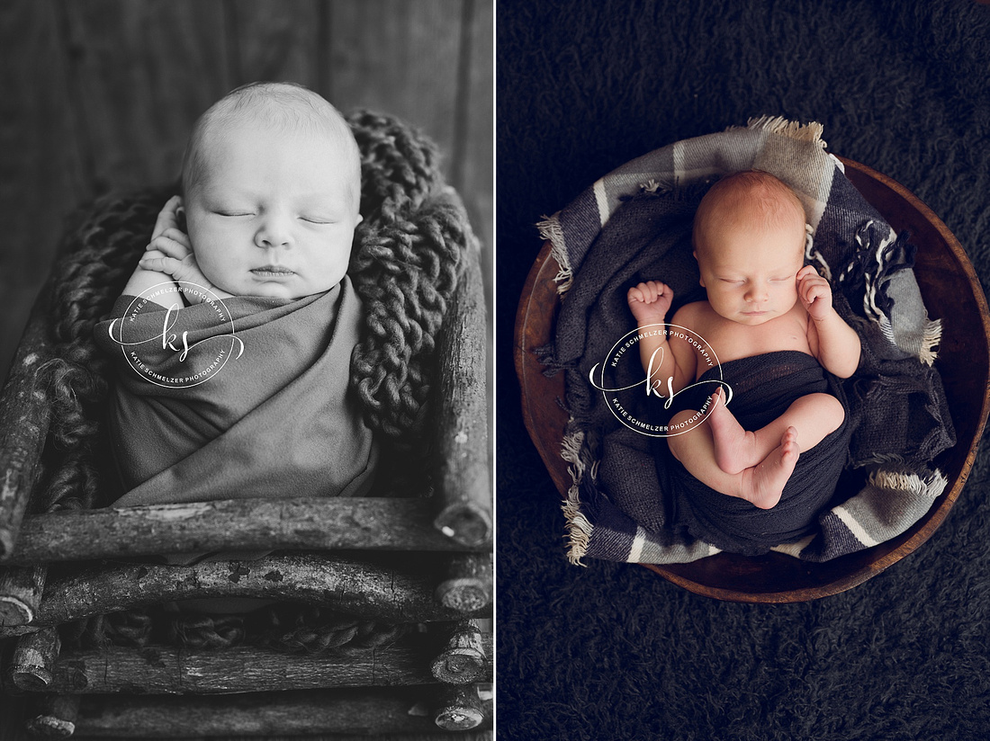 Boho styled Iowa Newborn session photographed by IA newborn Photographer  KS Photography