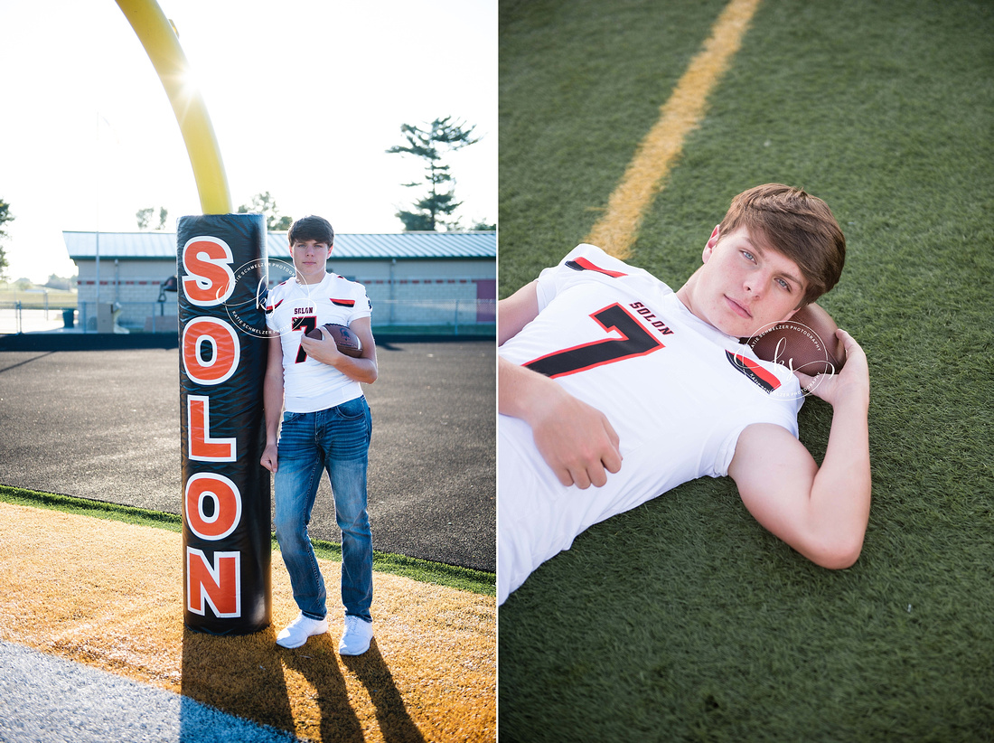  High School Athlete Senior Session photographed by Iowa Senior Photographer KS Photography