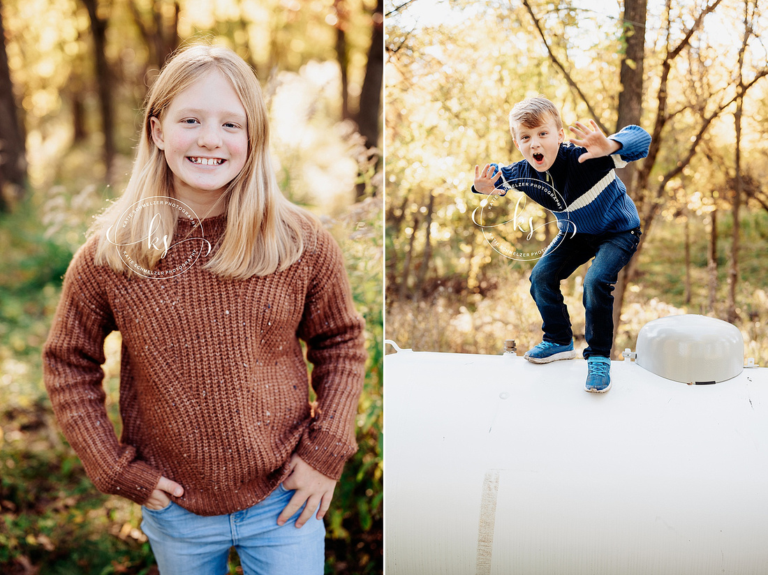 Evening Family Mini Session photographed by Iowa Family Photographer KS Photography