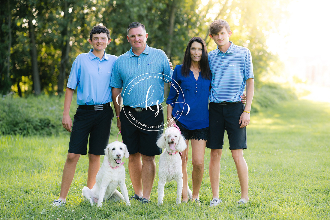 Iowa Family Session with Dogs photographed by Iowa Family Photographer KS Photography
