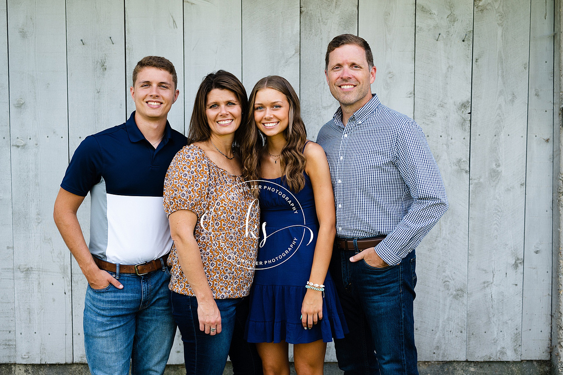 Rustic Family Portraits photographed by Iowa Family Photographer KS Photography
