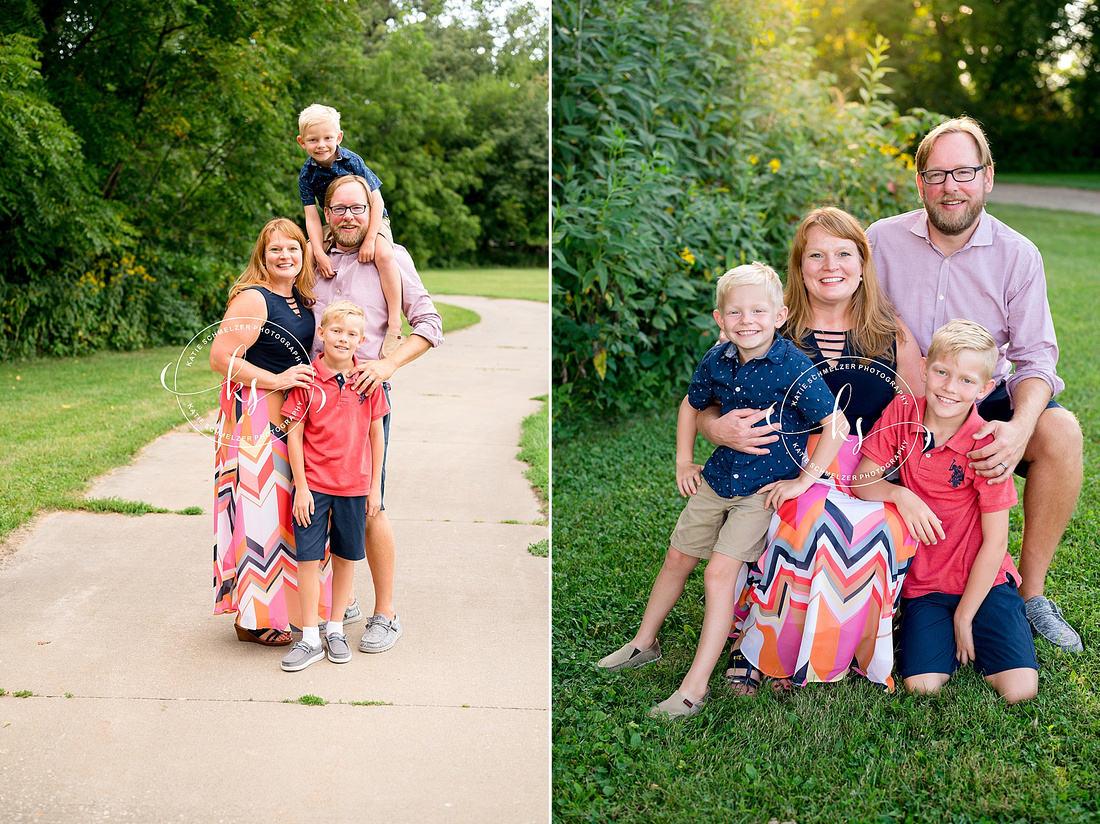 Iowa Outdoor Family Mini Session photographed by Iowa Family Photographer   KS Photography