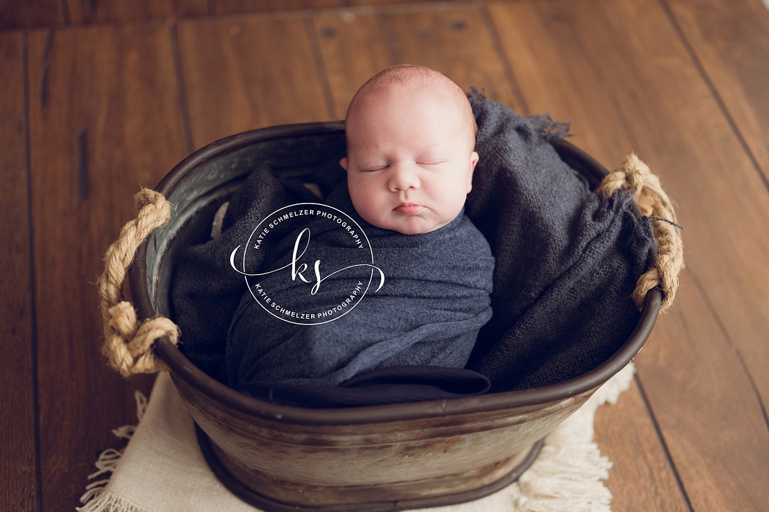 Newborn Boy Studio Session photographed by Iowa Newborn Photographer KS Photography