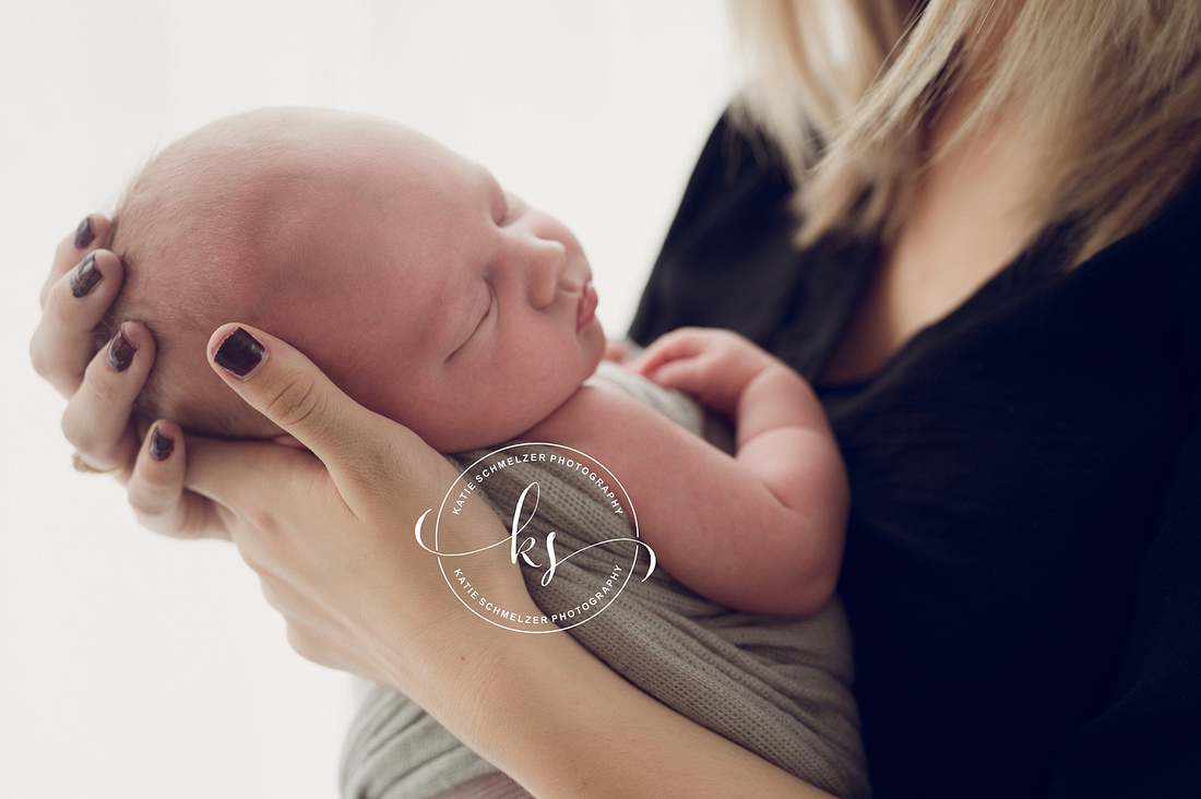 Newborn Boy Studio Session photographed by Iowa Newborn Photographer KS Photography