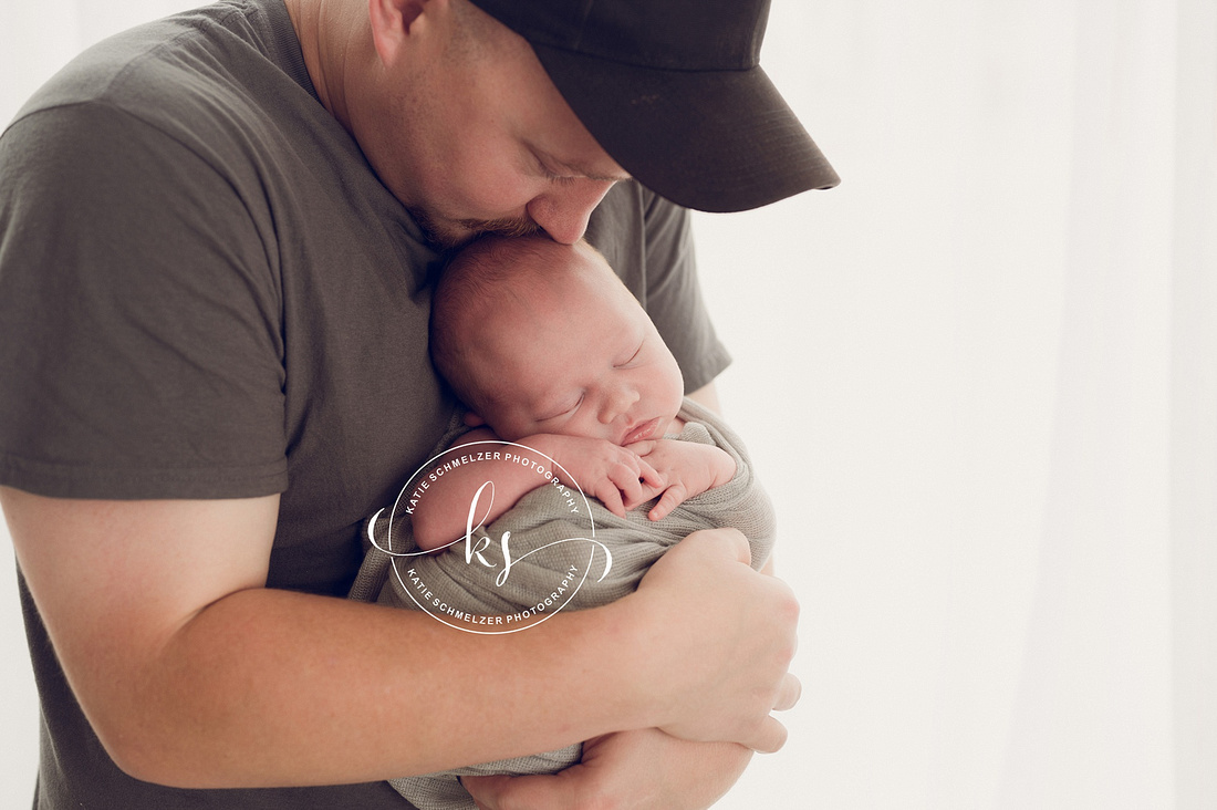 Newborn Boy Studio Session photographed by Iowa Newborn Photographer KS Photography