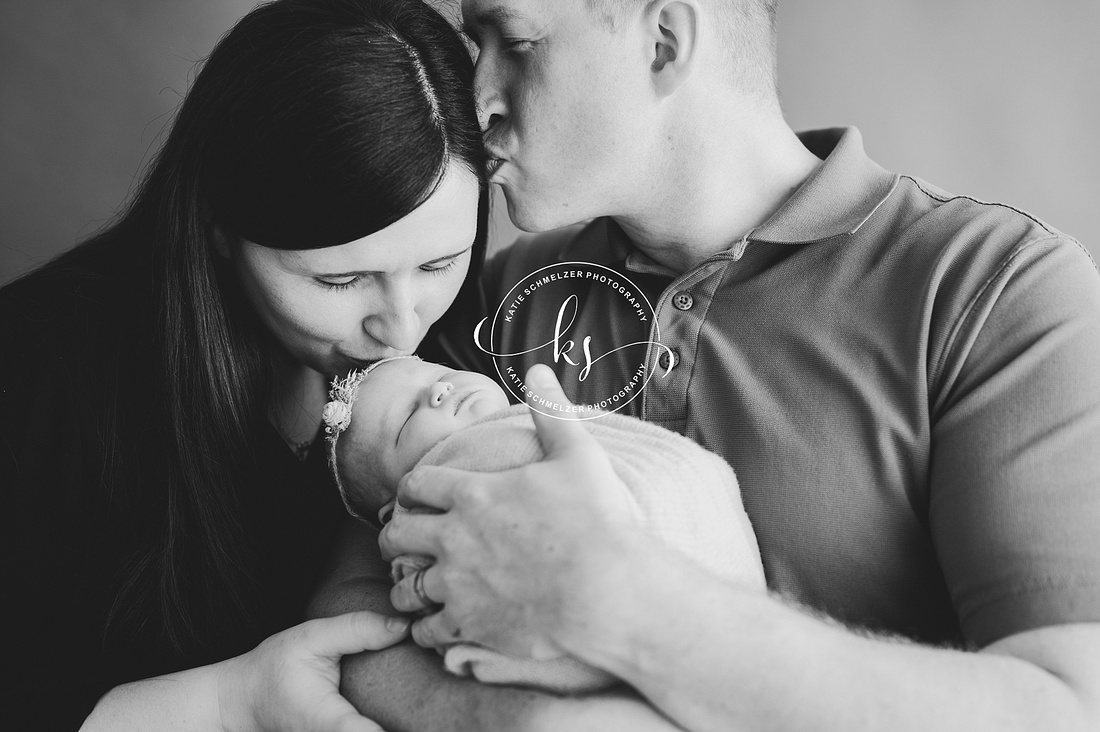 Iowa baby girl Newborn session photographed by IA Newborn Photographer KS Photography