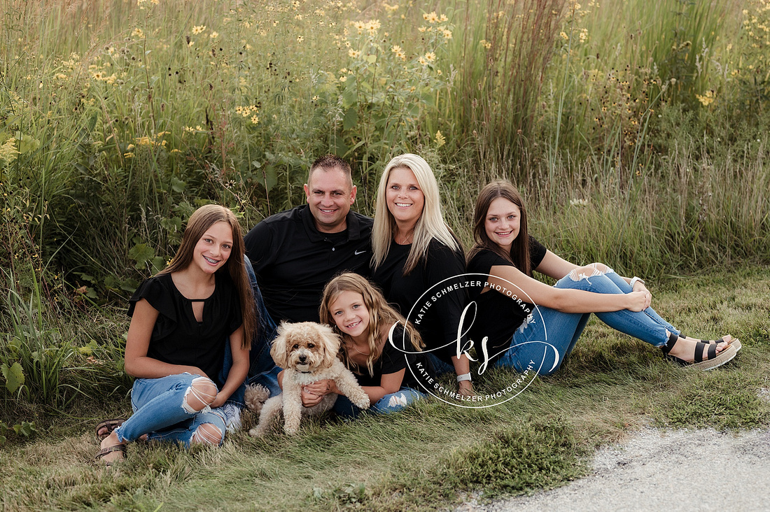 Sunset iowa Family Session photographed by Iowa Family Photographer KS Photography
