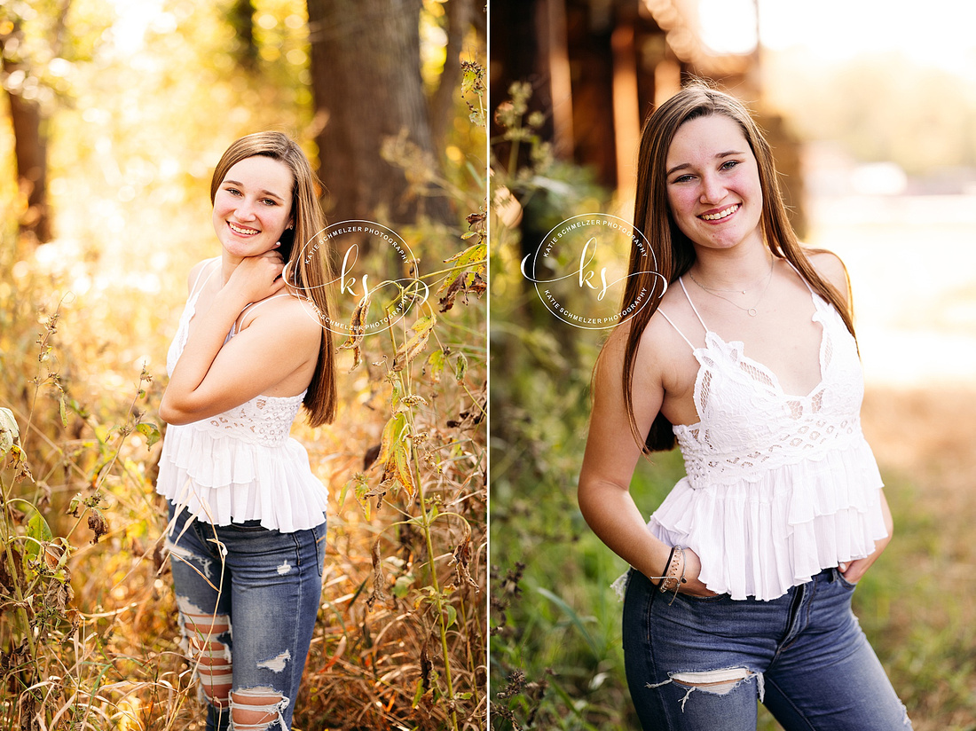 Fall Iowa Senior Session at Lake McBride photographed by Iowa Senior Photographer KS Photography