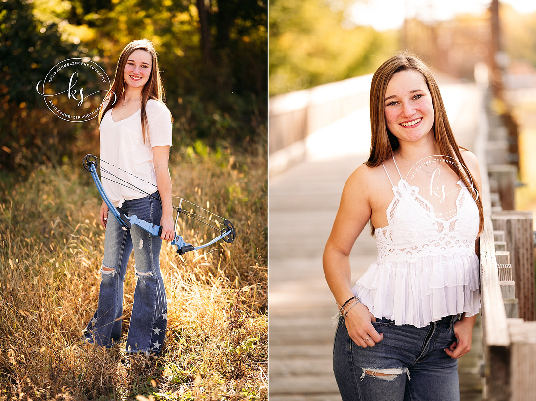 Fall Iowa Senior Session at Lake McBride photographed by Iowa Senior Photographer KS Photography