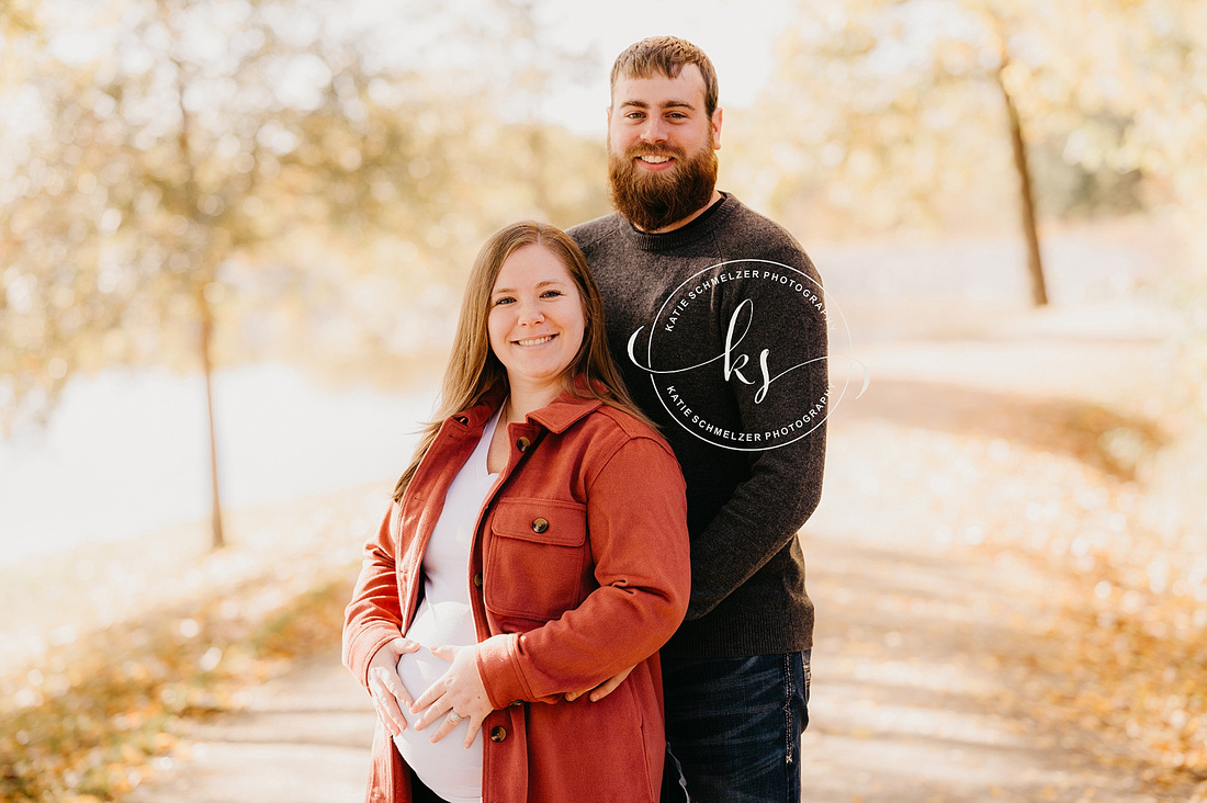 Stunning Fall Maternity Session photographed by Iowa Maternity Photographer KS Photography