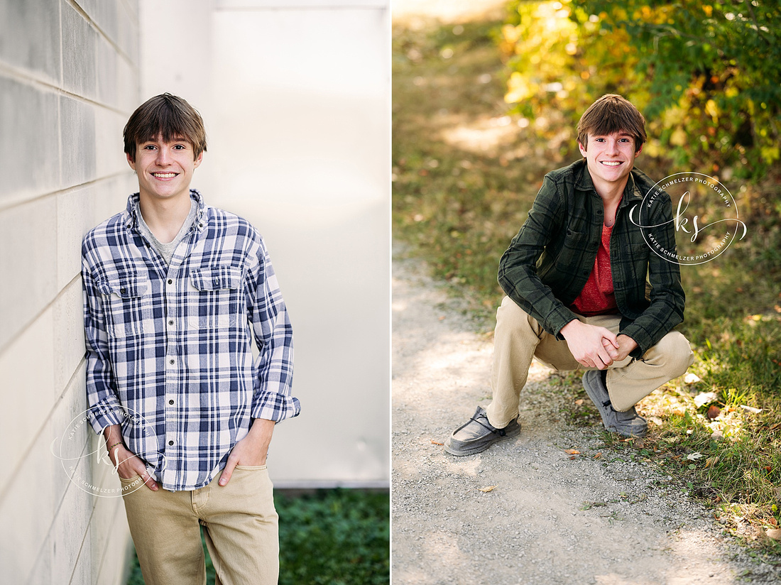 downtown Iowa City Senior Session photographed by Iowa Senior Photographer KS Photography