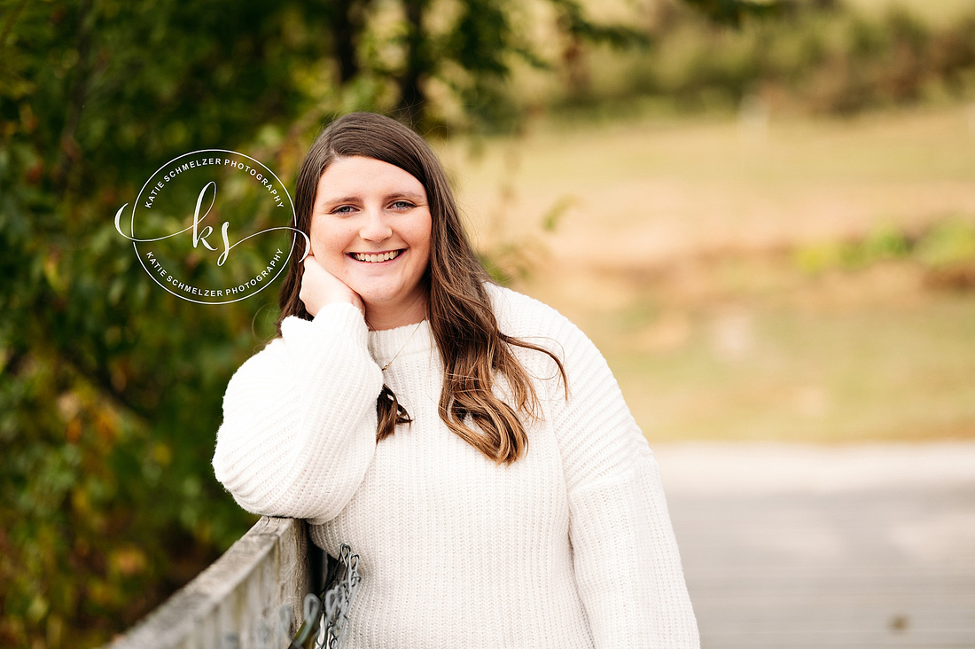 Fall Senior Session at Golf Course photographed by Iowa Senior Photographer KS Photography