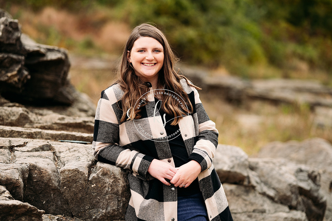 Fall Senior Session at Golf Course photographed by Iowa Senior Photographer KS Photography