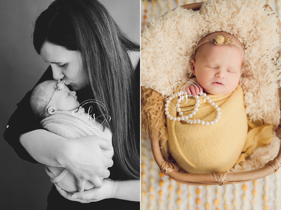 Iowa baby girl Newborn session photographed by IA Newborn Photographer KS Photography