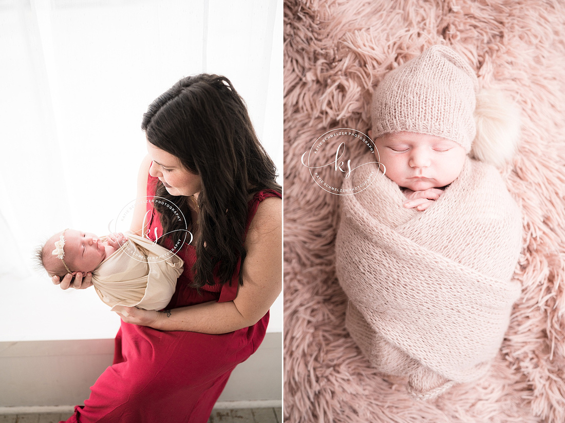 IA Studio Newborn Session photographed by Iowa Newborn photographer KS Photography