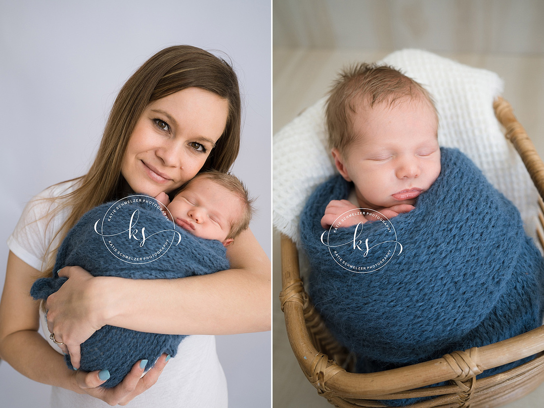 Adorable Newborn Studio Session photographed by Iowa Newborn photographer KS Photography