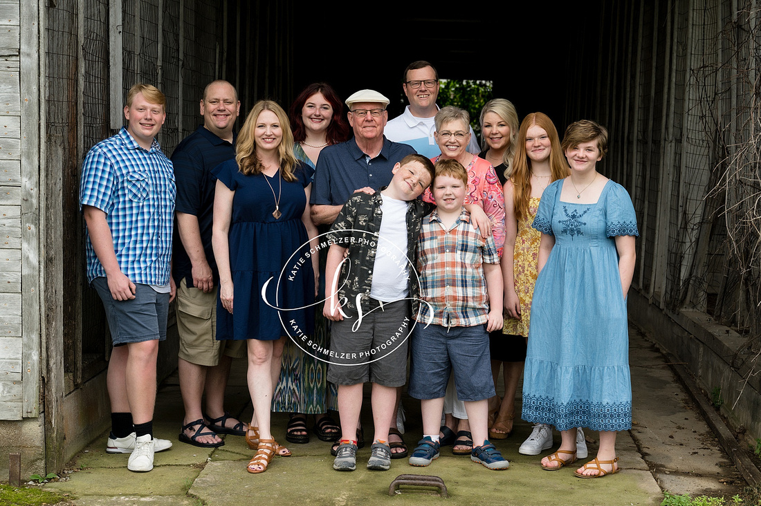 Iowa Extended Family Celebratory Session Photographed by IA Family Photographer KS Photography