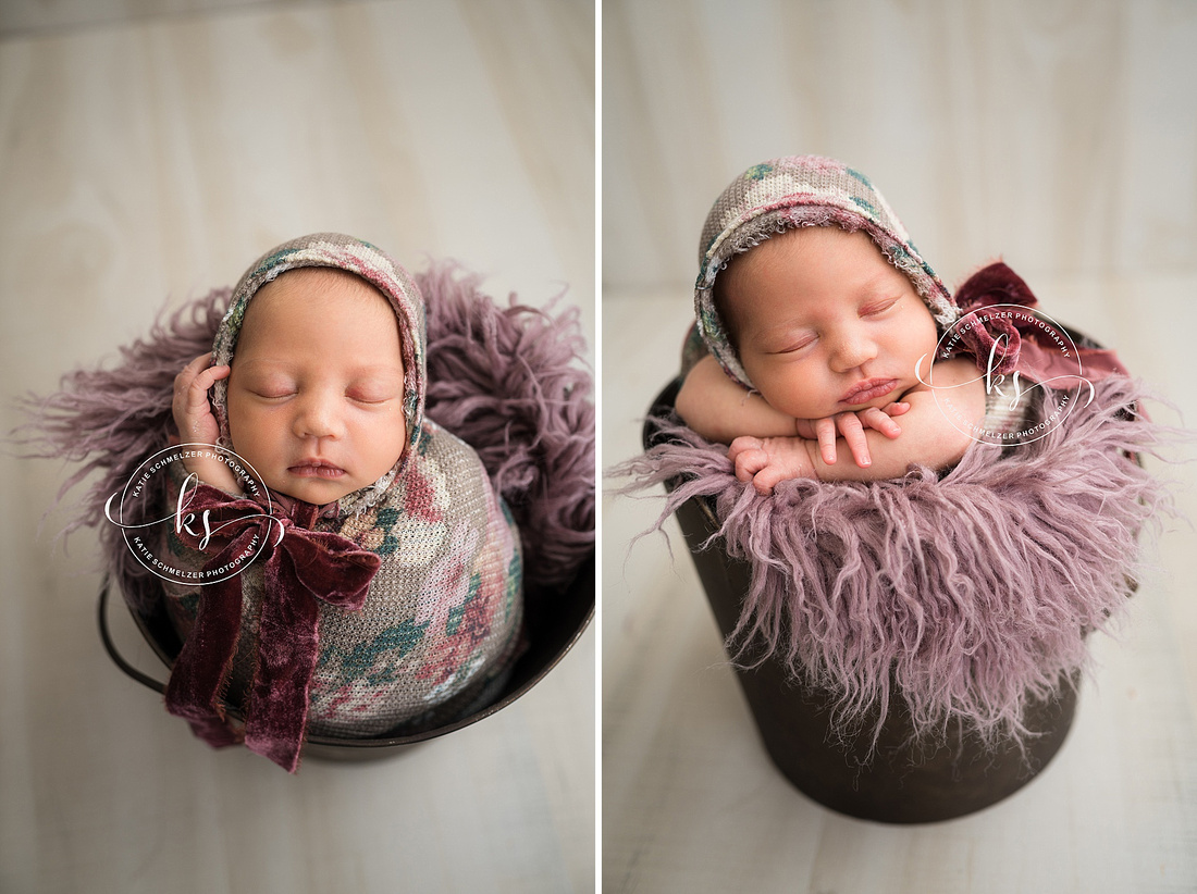 Baby Girl Newborn Session photographed by Iowa Newborn Photographer KS Photography