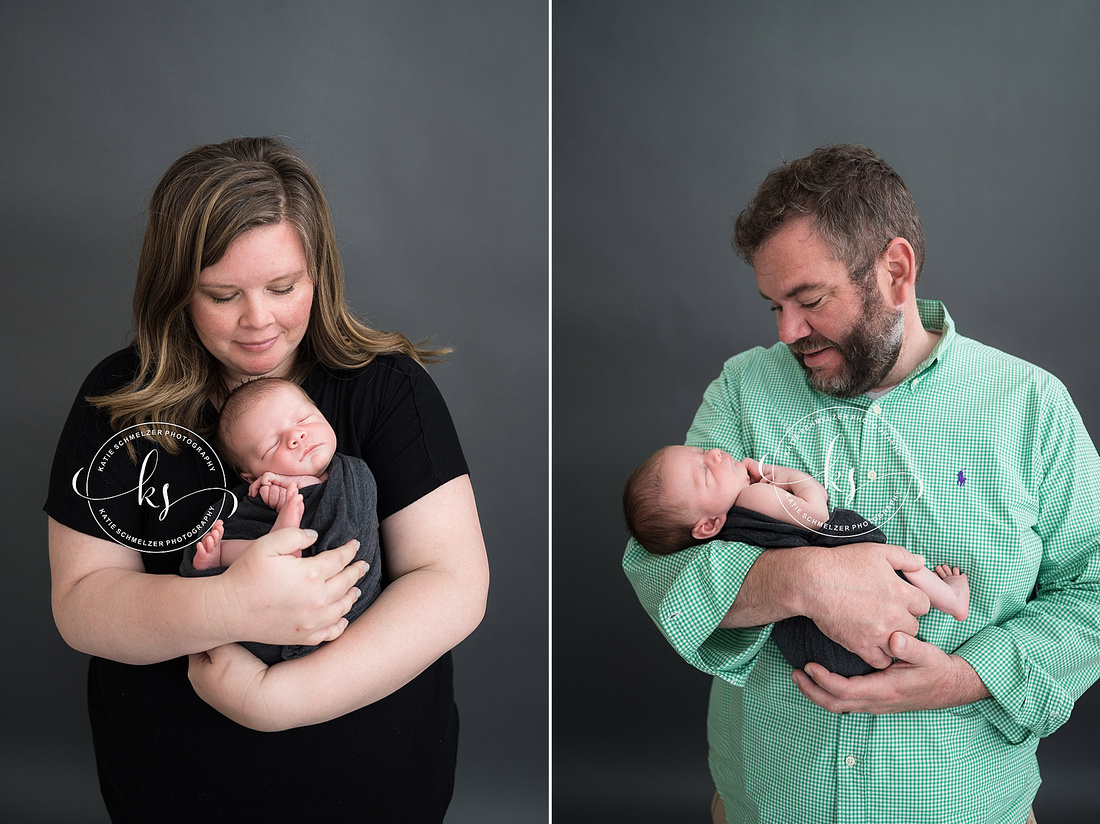 Baby Boy Newborn + Family Session photographed by Iowa Newborn photographer KS Photography