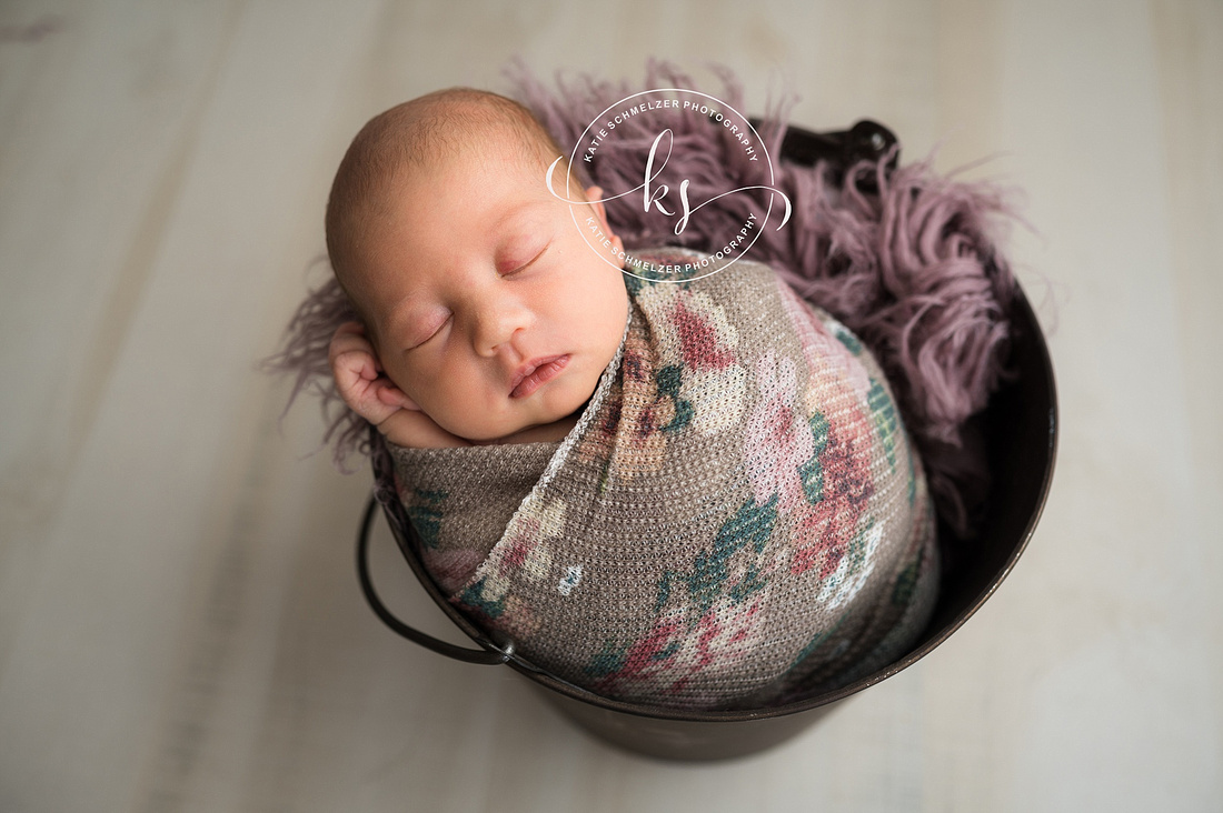 Baby Girl Newborn Session photographed by Iowa Newborn Photographer KS Photography