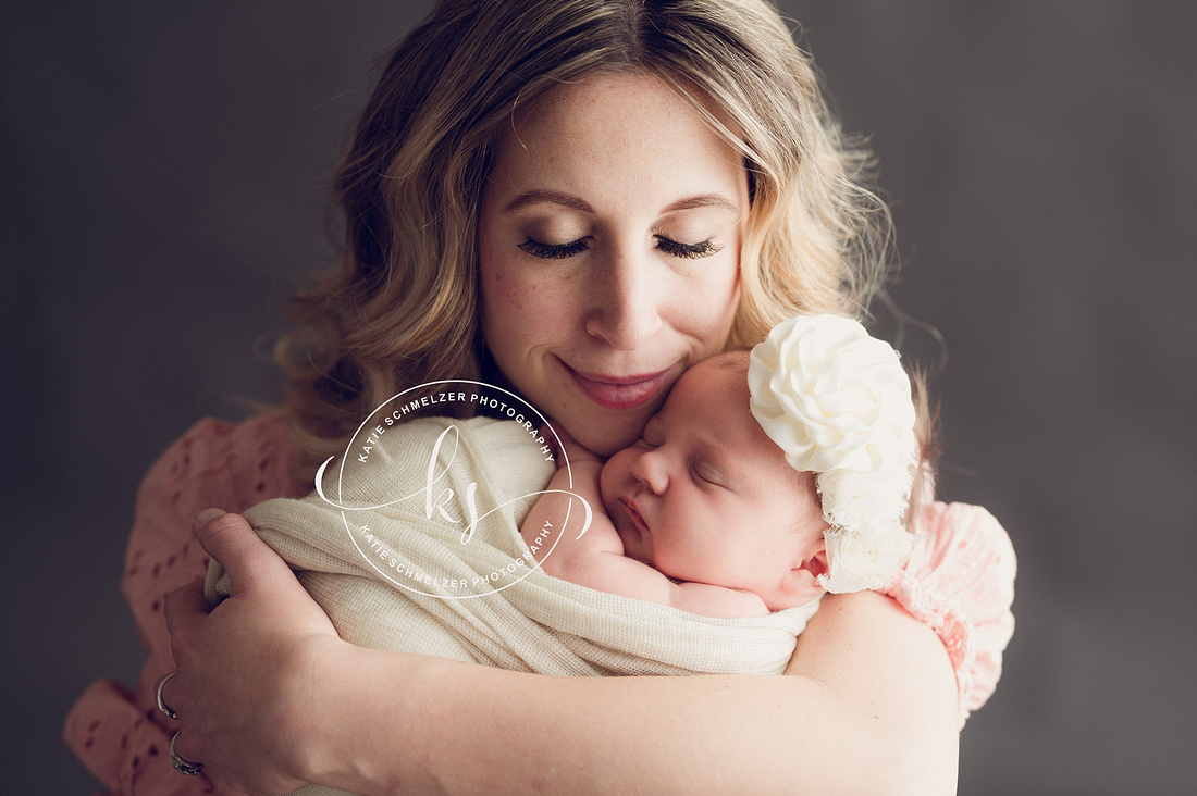 Precious Baby Girl Newborn Portraits photographed by Iowa Newborn Photographer KS Photography