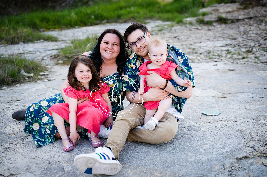 Outdoor Spring Family Session photographed by Iowa Family Photographer KS Photography