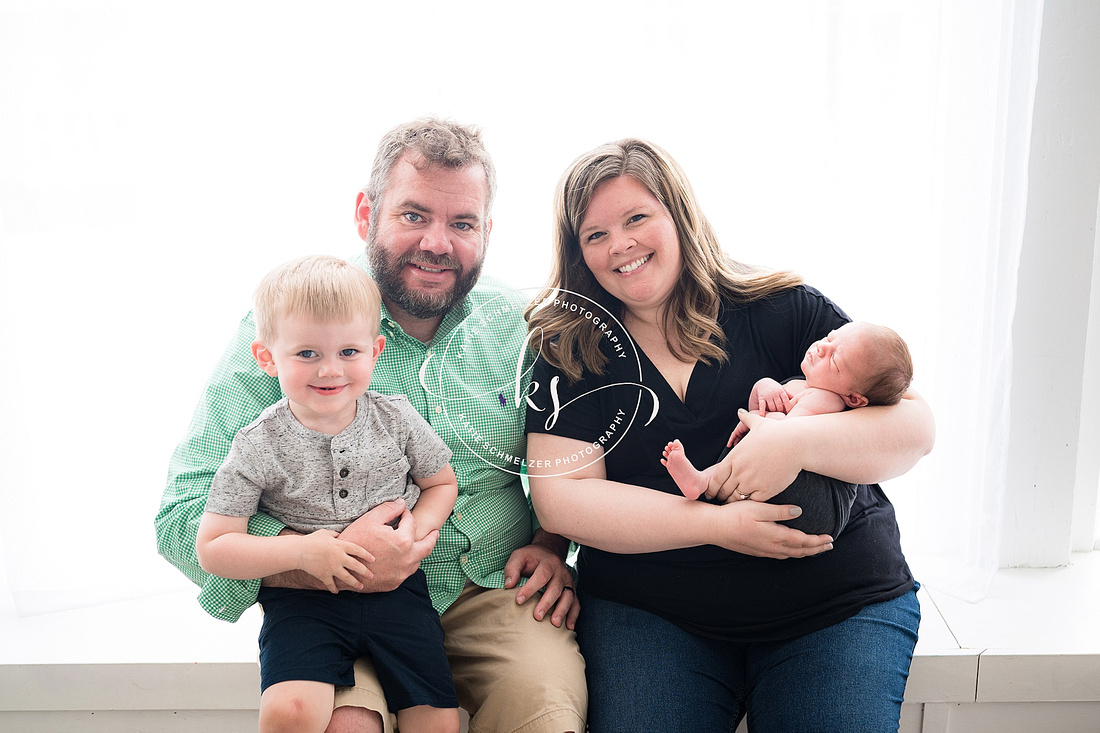 Baby Boy Newborn + Family Session photographed by Iowa Newborn photographer KS Photography