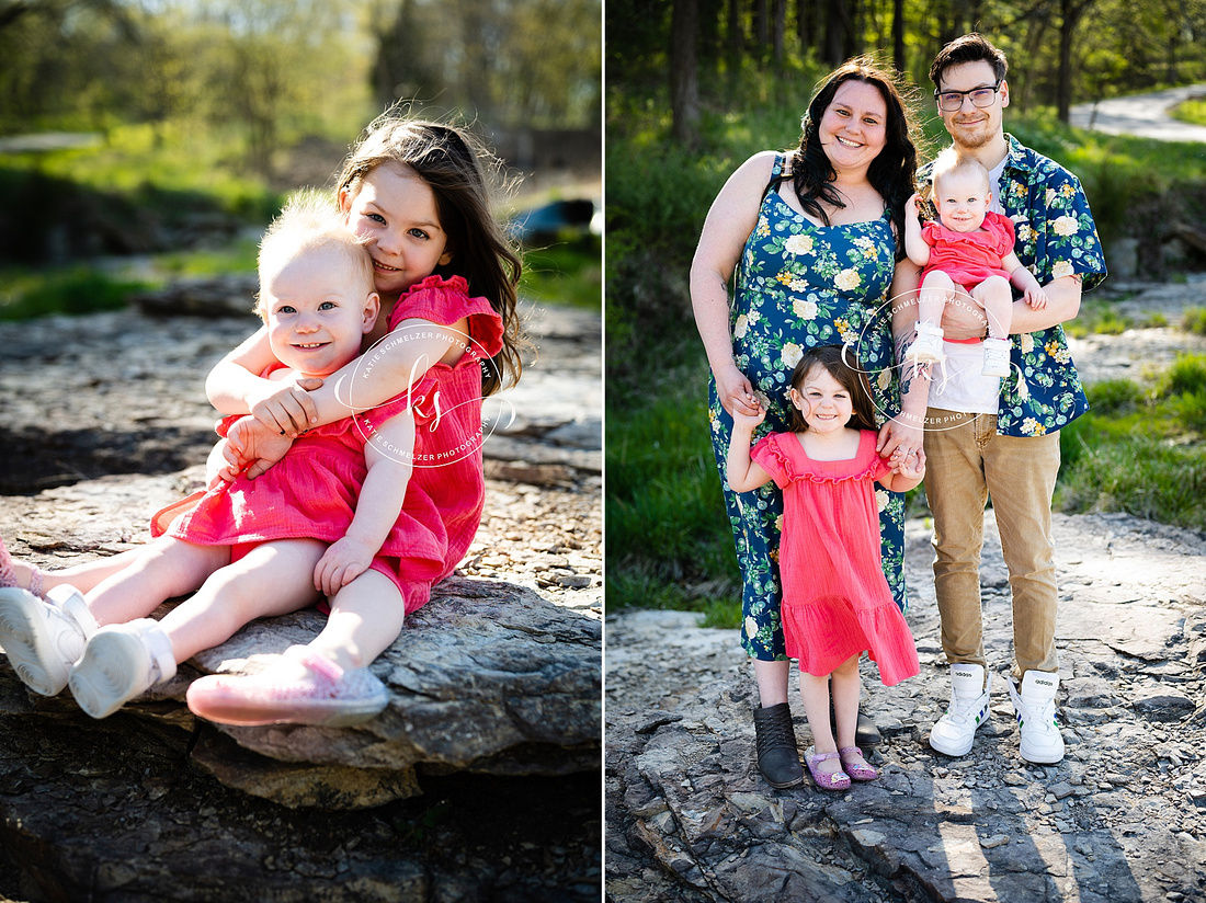 Outdoor Spring Family Session photographed by Iowa Family Photographer KS Photography