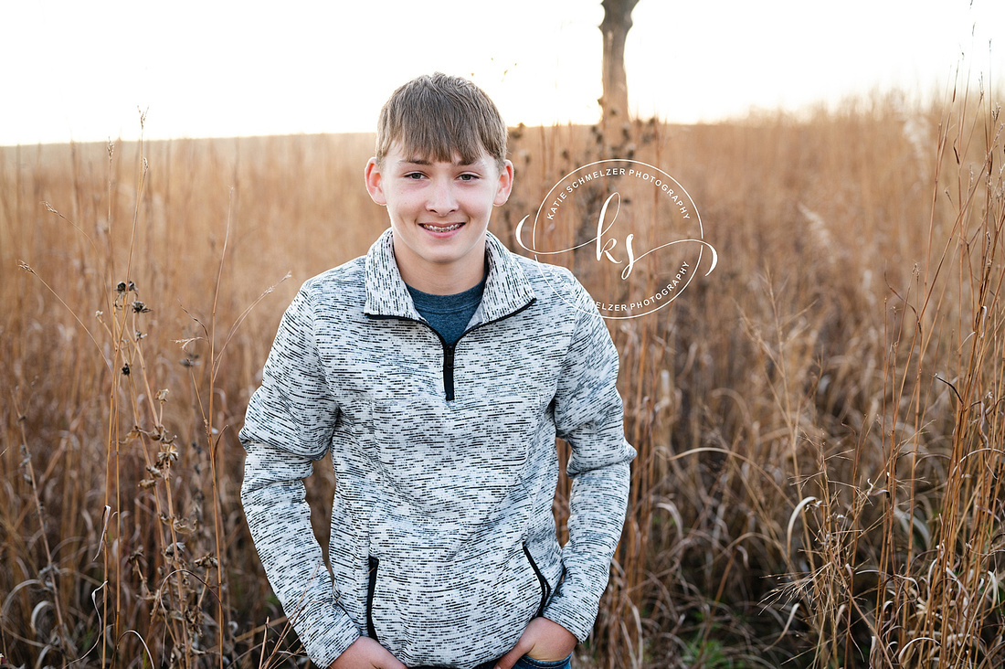 Iowa Sunset Family Portraits photographed by IA family Photographer KS Photography