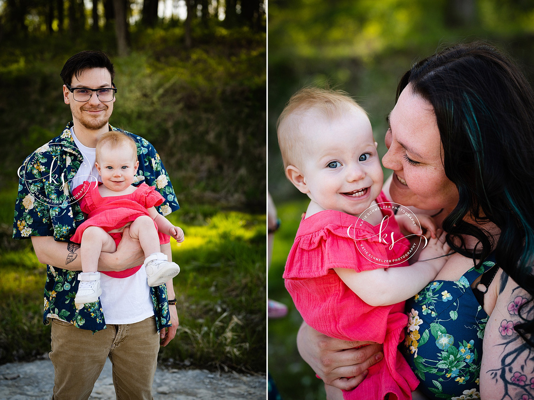 Outdoor Spring Family Session photographed by Iowa Family Photographer KS Photography