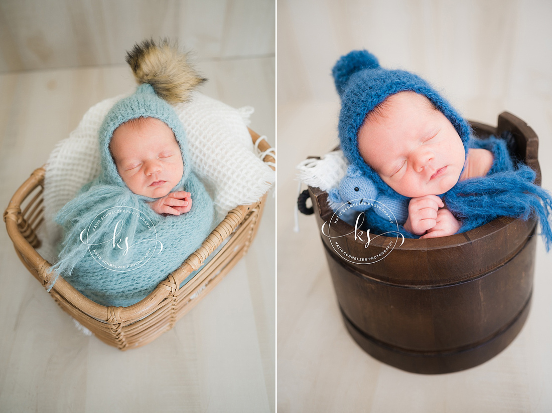 Newborn Studio Session photographed by Iowa Newborn Photographer | KS Photography