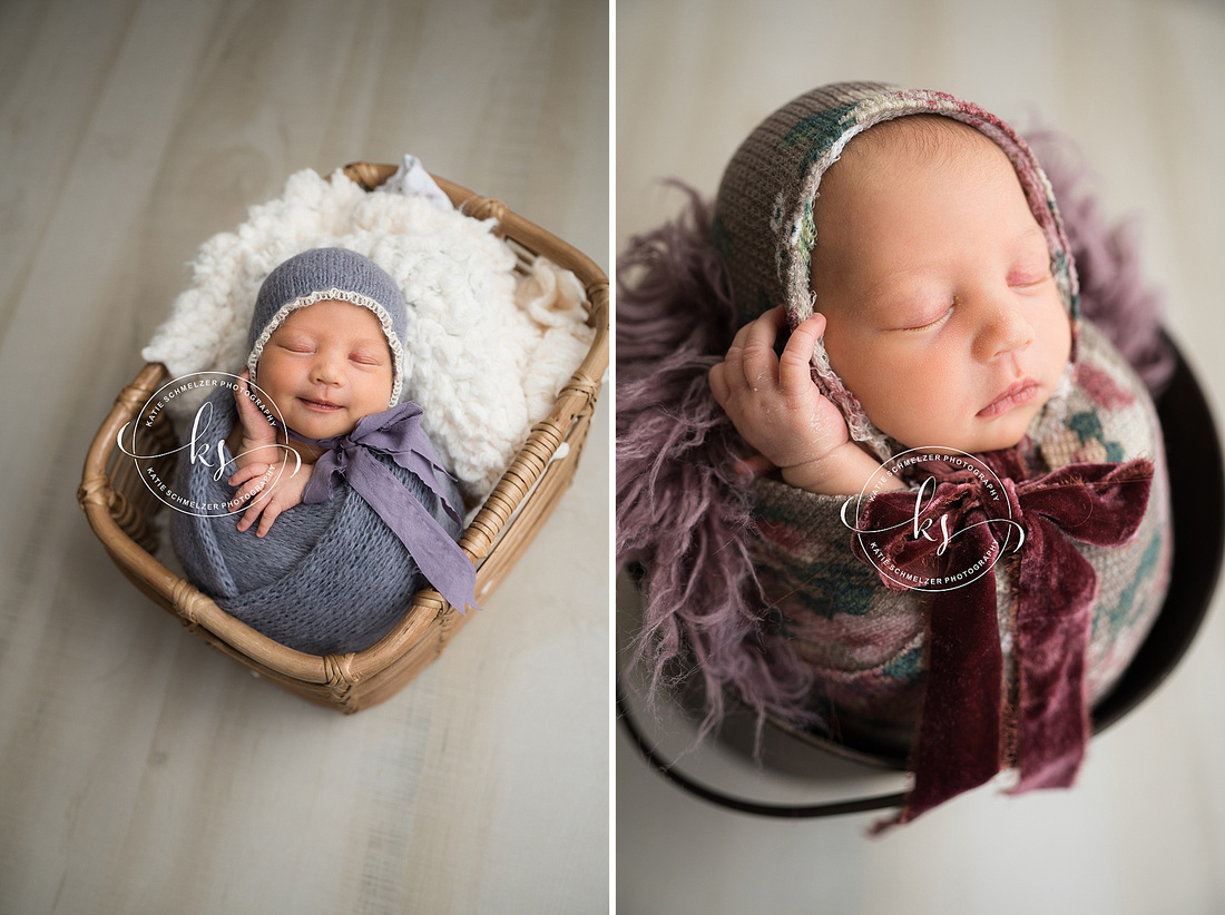 Baby Girl Newborn Session photographed by Iowa Newborn Photographer KS Photography