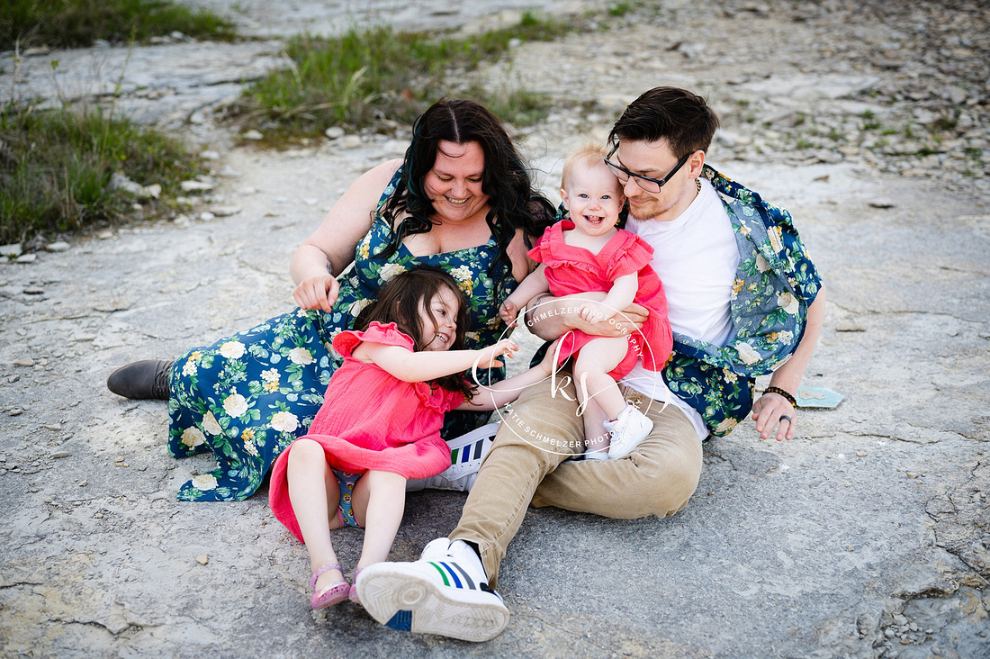 Outdoor Spring Family Session photographed by Iowa Family Photographer KS Photography