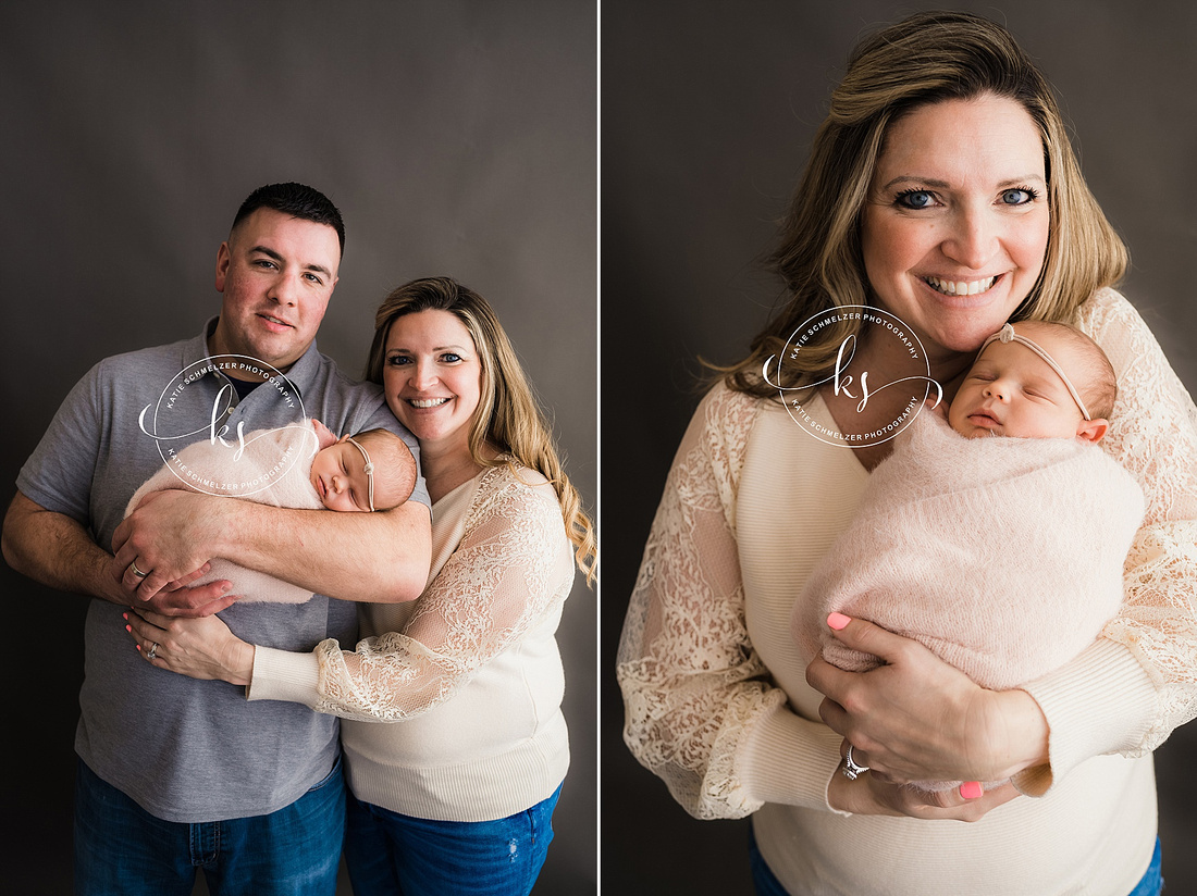 Newborn + Family Studio Session photographed by Iowa Newborn photographer  KS Photography