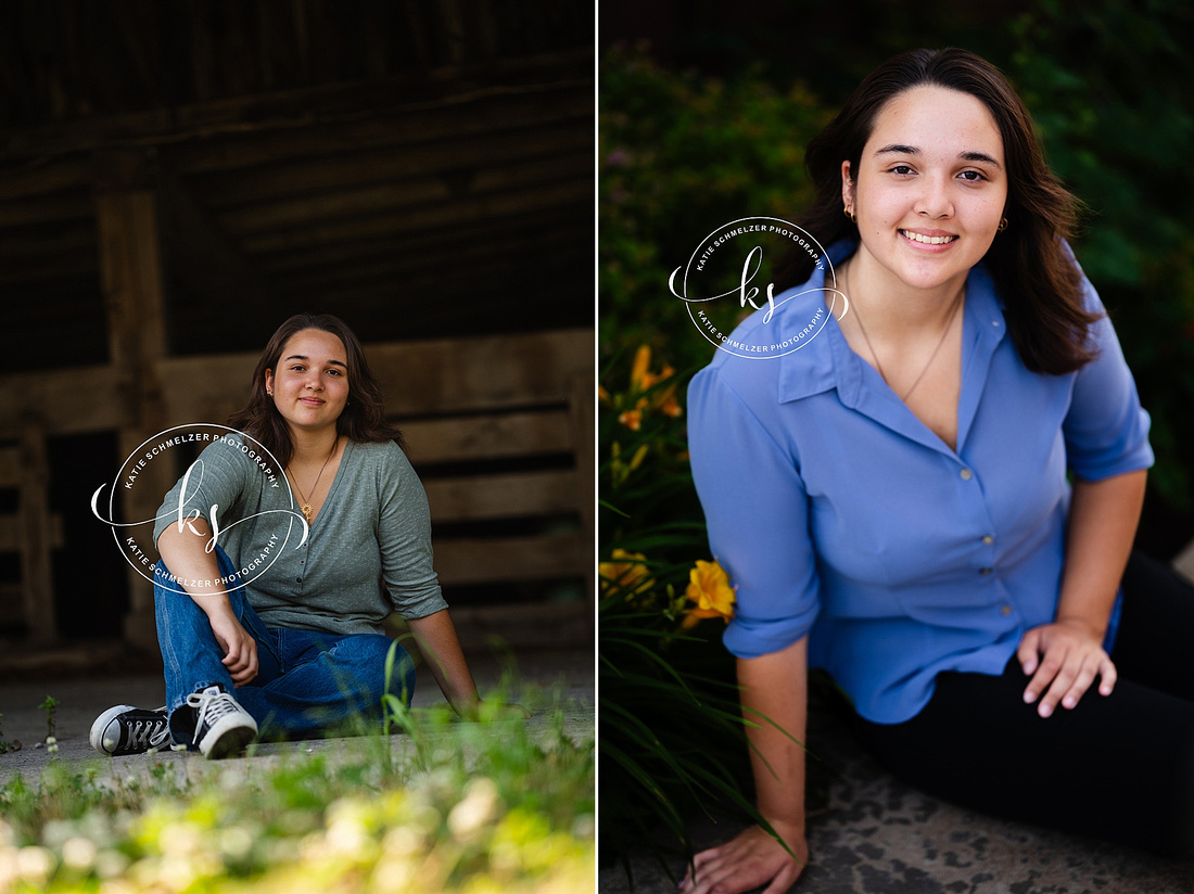 Outdoor Summer Senior Session photographed by Iowa Senior Photographer KS Photography