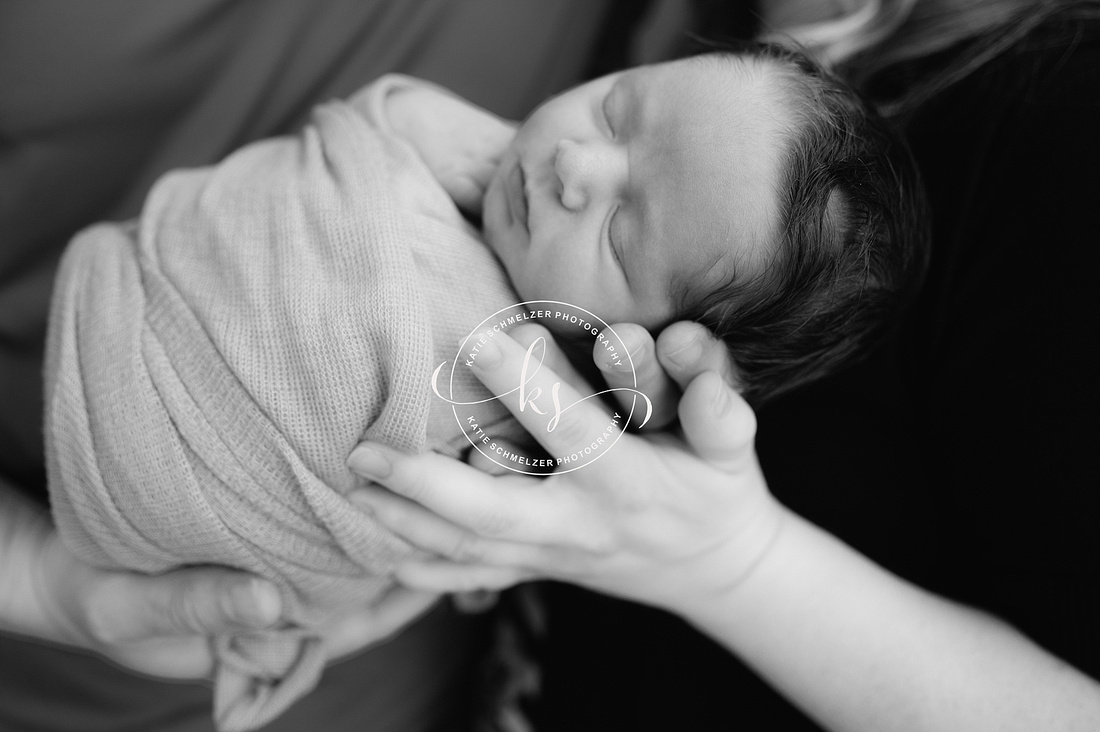 Studio Newborn Boy Portraits photographed by Iowa Newborn Photographer KS Photography