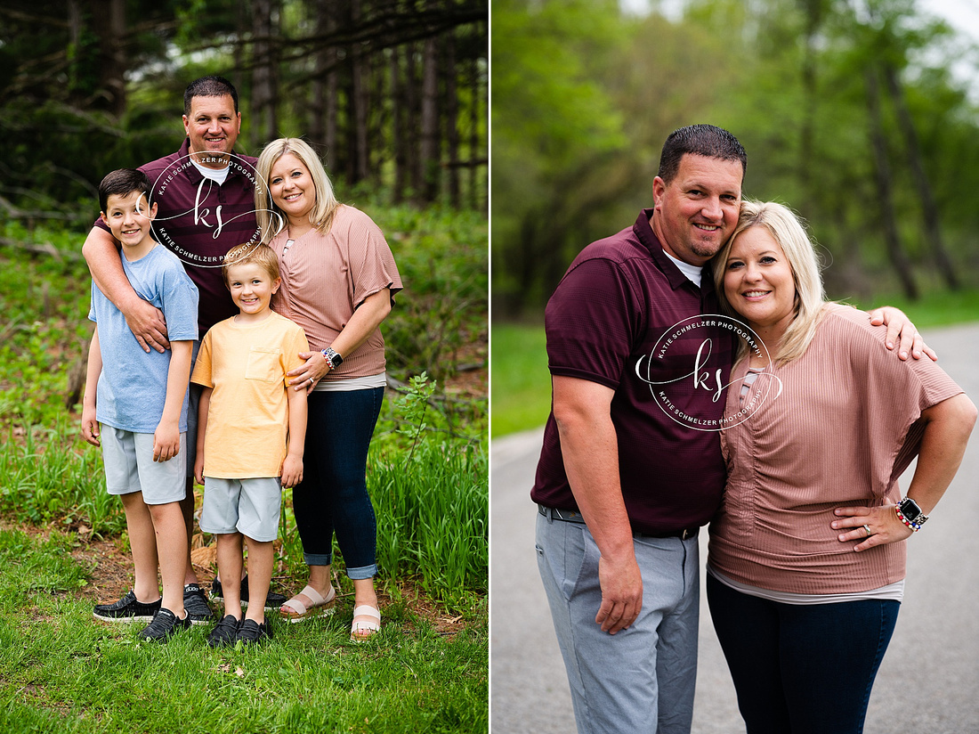 Outdoor Iowa Family Session photographed by Iowa Family Photographer KS Photography