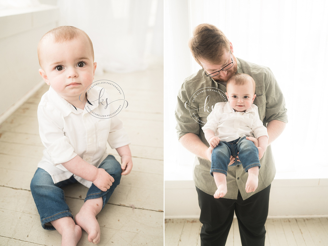 1 Year Milestone + Cake Smash Session photographed by Iowa Milestone Photographer KS Photography