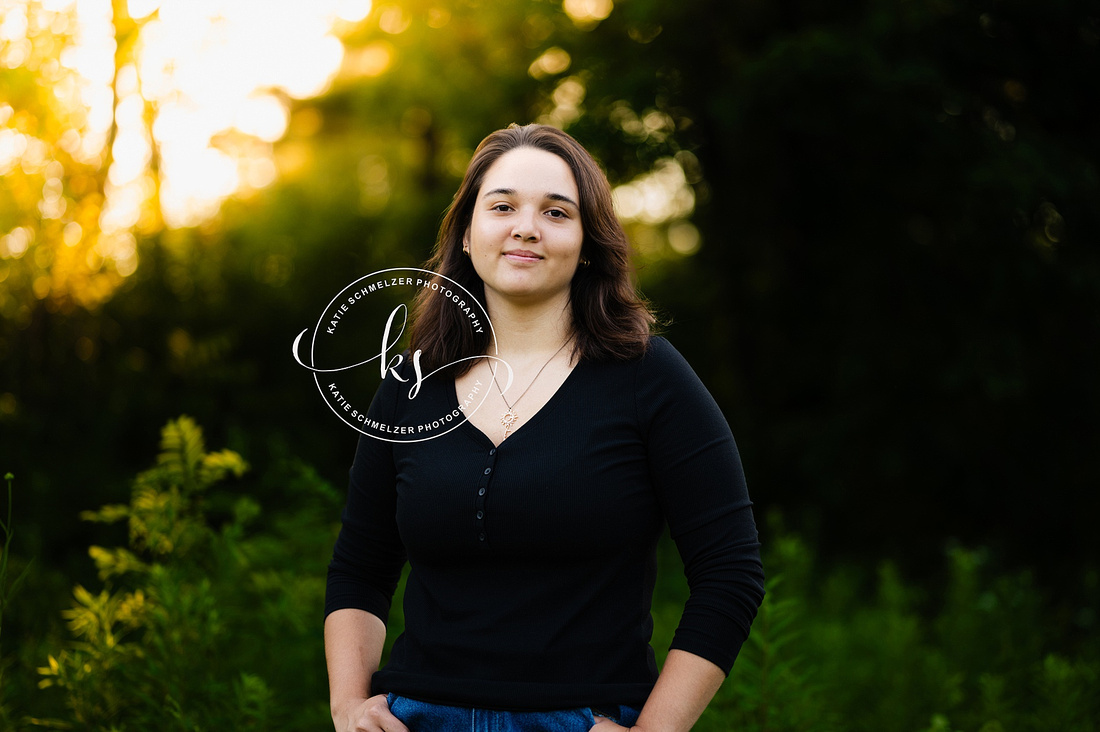 Outdoor Summer Senior Session photographed by Iowa Senior Photographer KS Photography