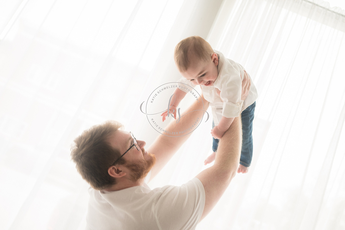 1 Year Milestone + Cake Smash Session photographed by Iowa Milestone Photographer KS Photography