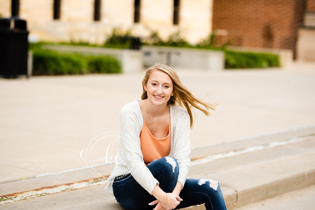 Iowa City Senior Portraits with CCA senior and KS Photography