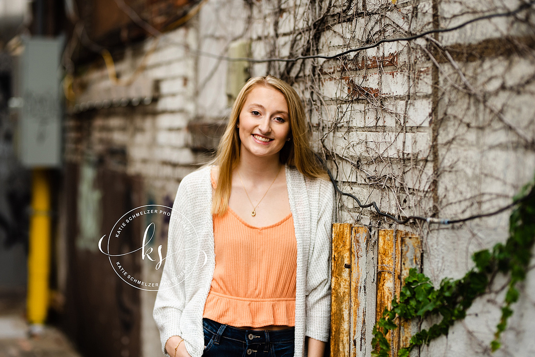 Iowa City Senior Portraits with CCA senior and KS Photography