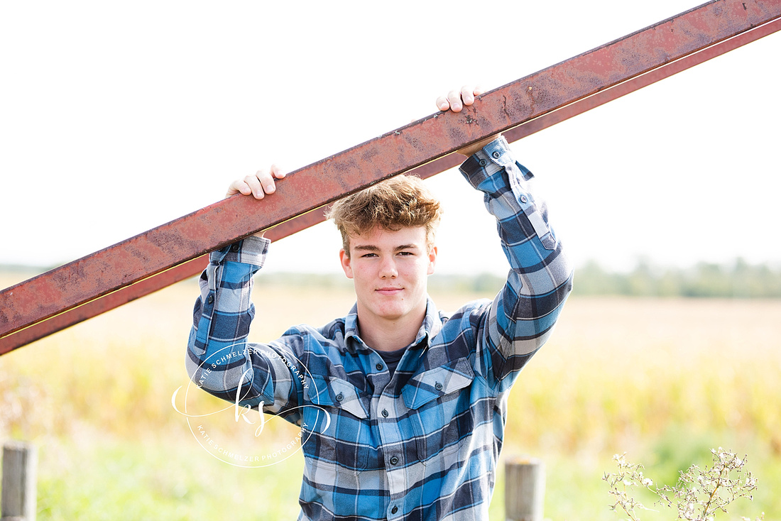 Senior portraits with Solon IA senior photographed by KS Photography