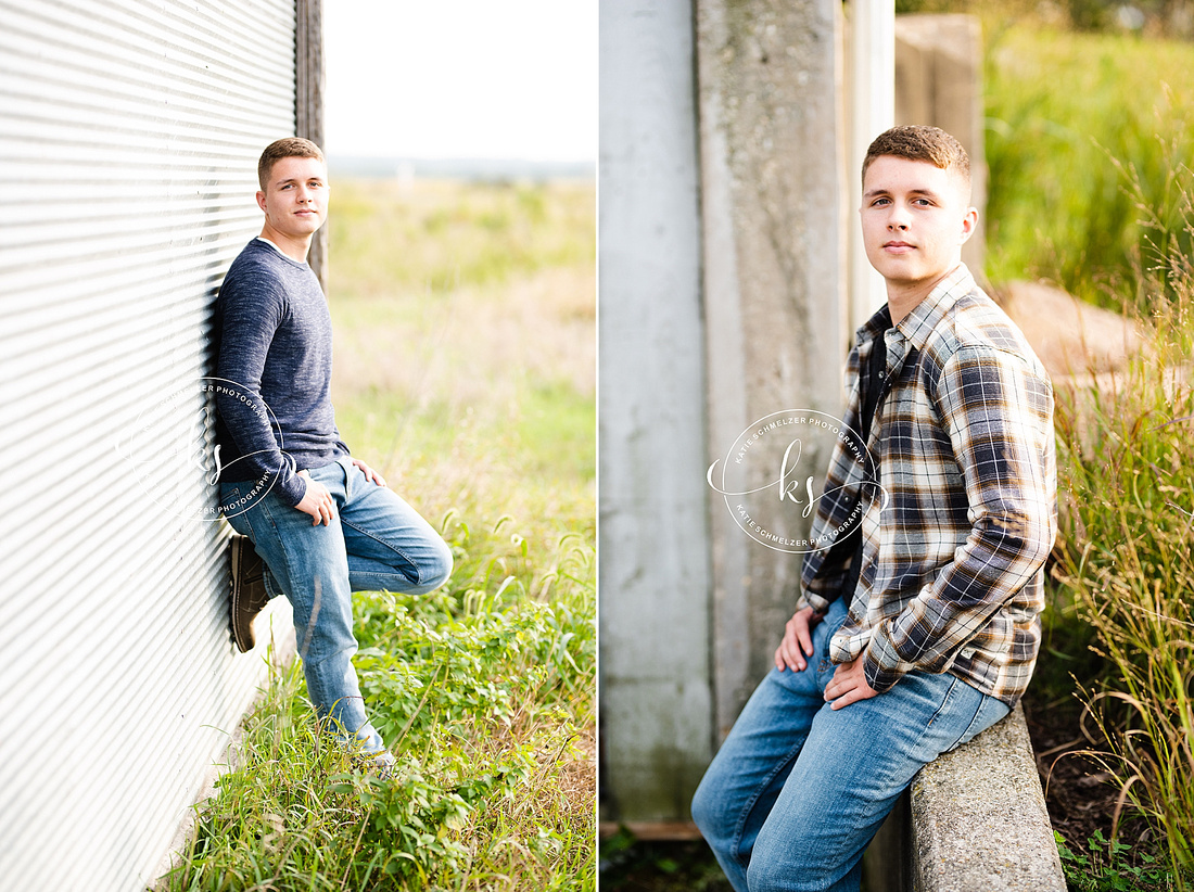 Amana senior portraits with Iowa senior photographer KS Photography