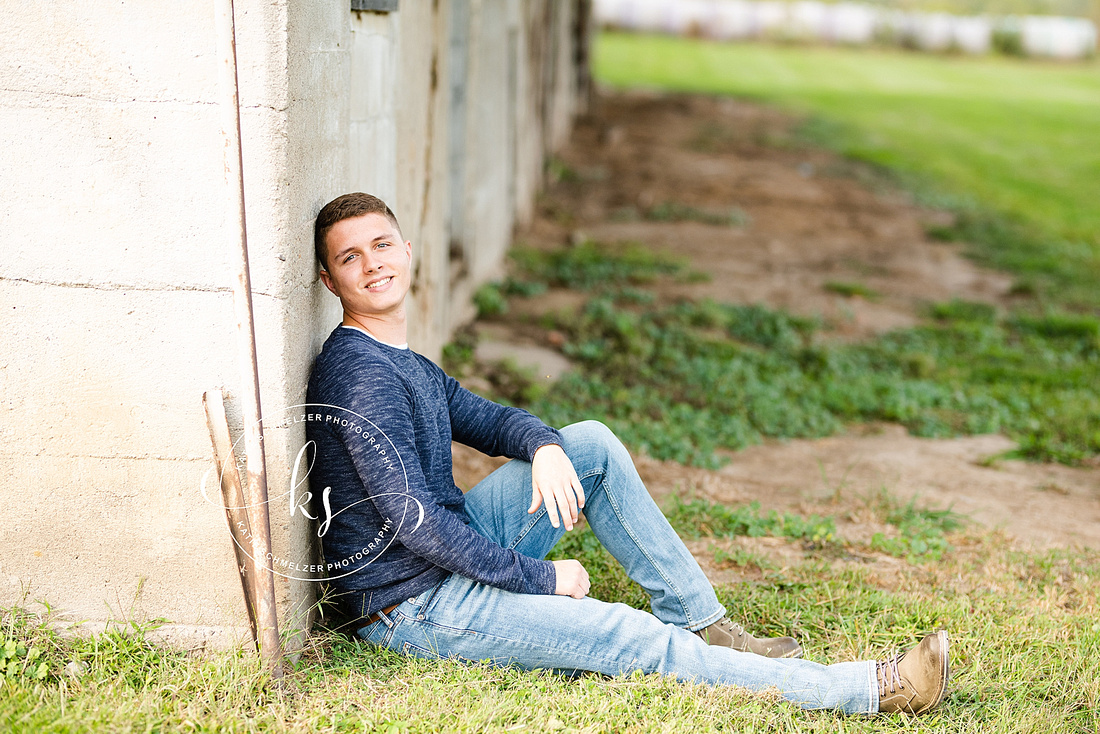 Amana senior portraits with Iowa senior photographer KS Photography