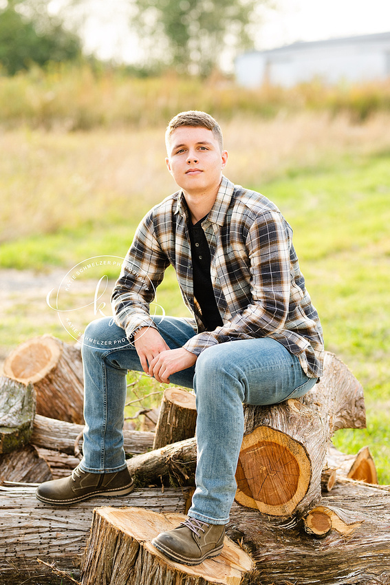 Amana senior portraits with Iowa senior photographer KS Photography