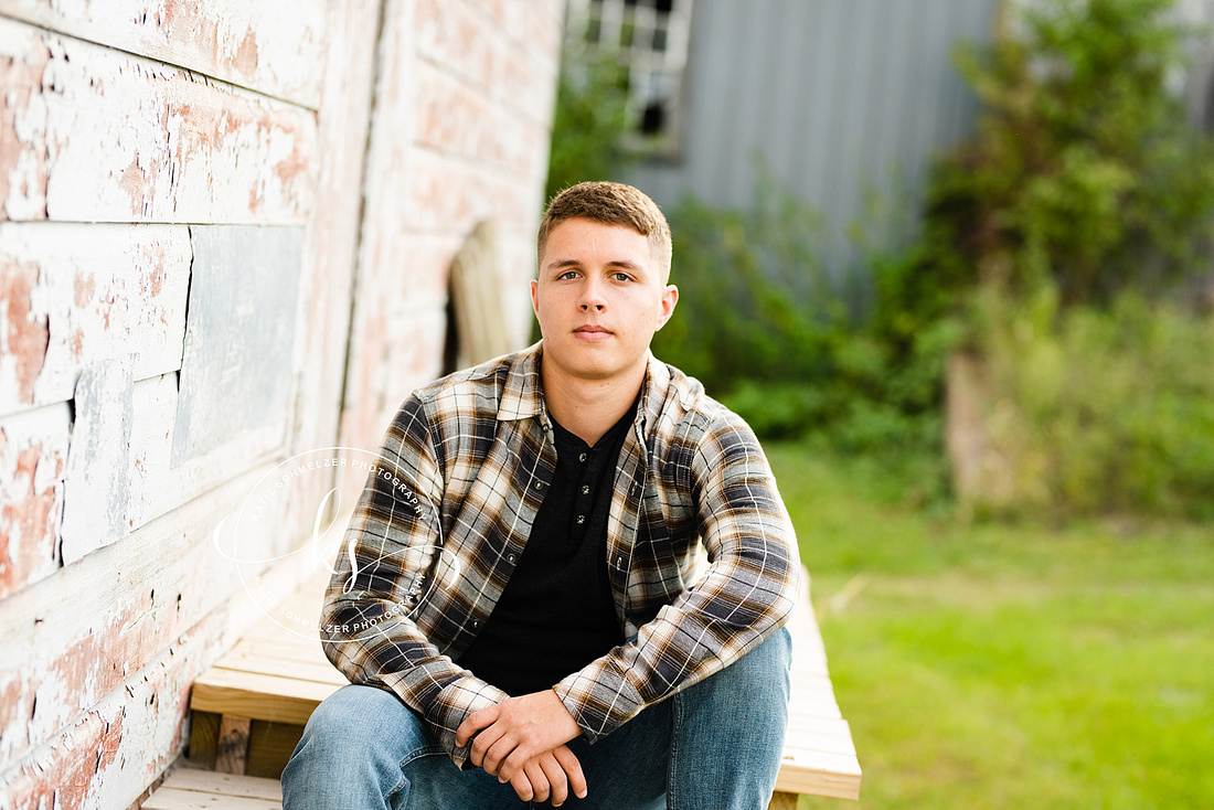 Amana senior portraits with Iowa senior photographer KS Photography