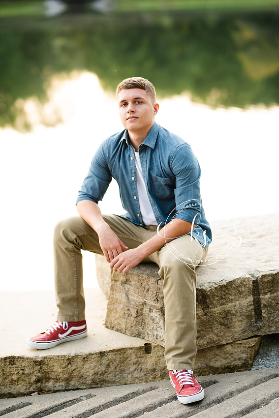 Amana senior portraits with Iowa senior photographer KS Photography