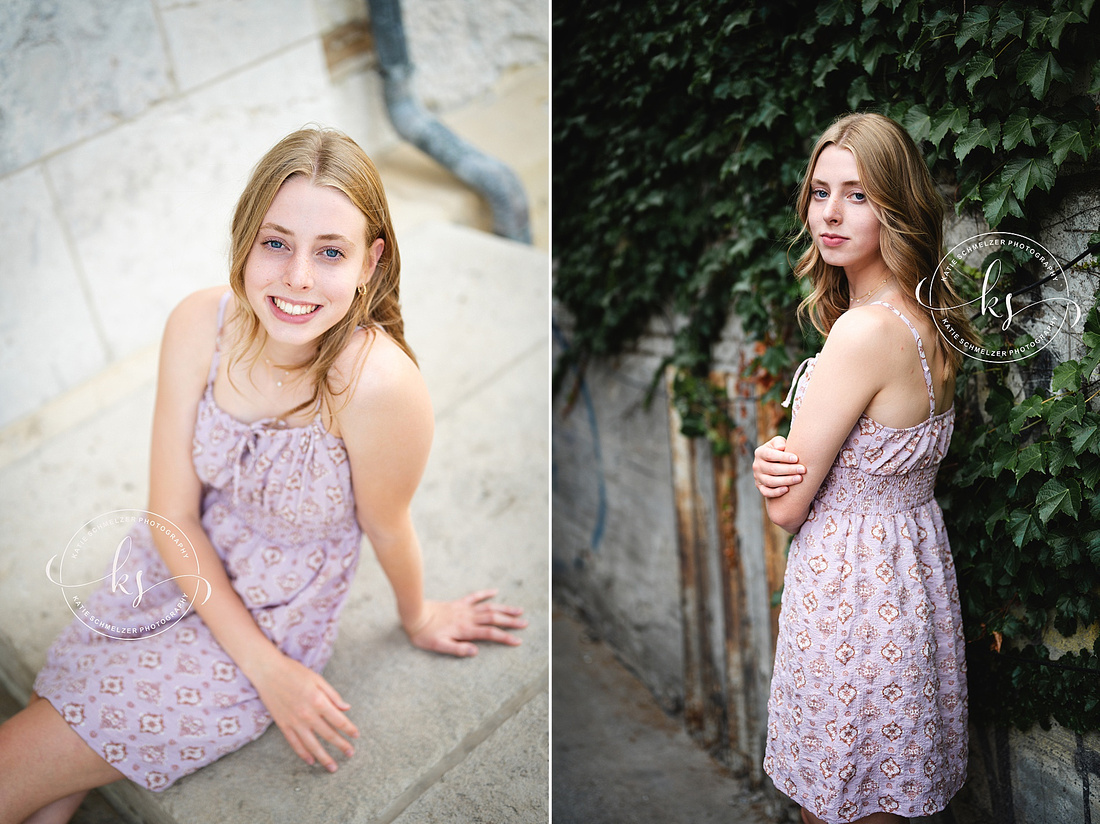 Summer senior session in Iowa photographed by IA Senior Photographer KS Photography