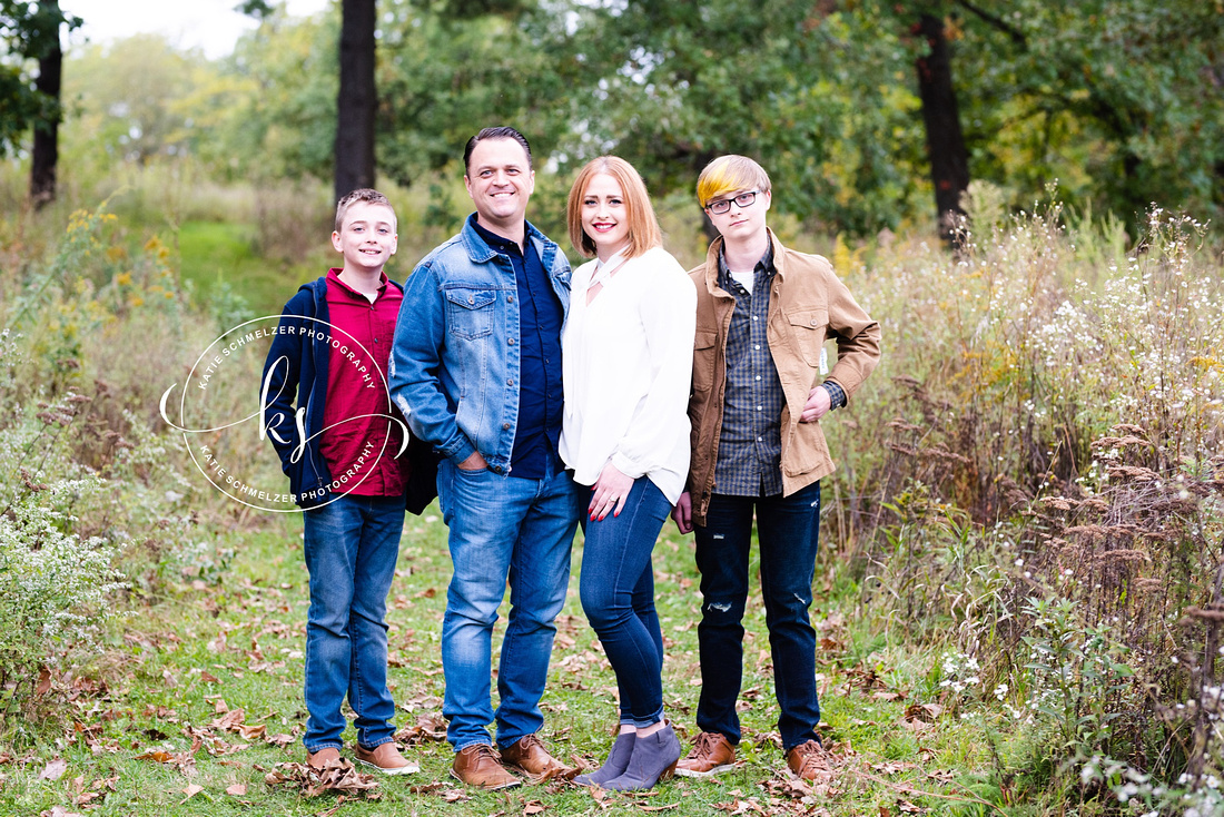 Fall Family Portraits in Iowa with Tiffin IA family photographer KS Photography 